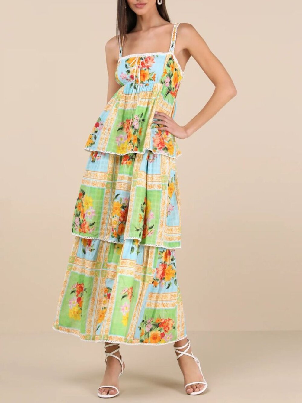 Show Me Your Mumu Country Bouquet Peyton Maxi Dress Size Small 8193